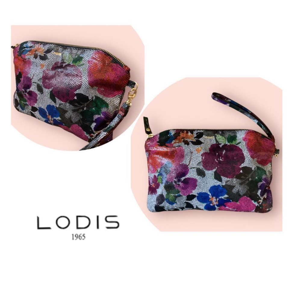 Lodis Vibrant Floral Wristlet Clutch